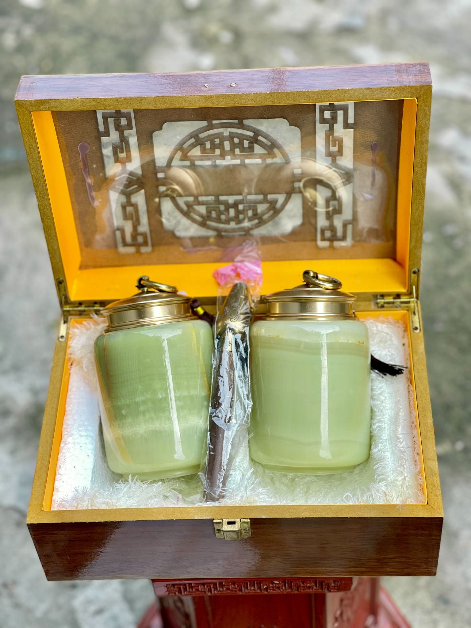 BỘ HŨ TRÀ NGỌC HOÀNG LONG - PAKISTAN - ONYX