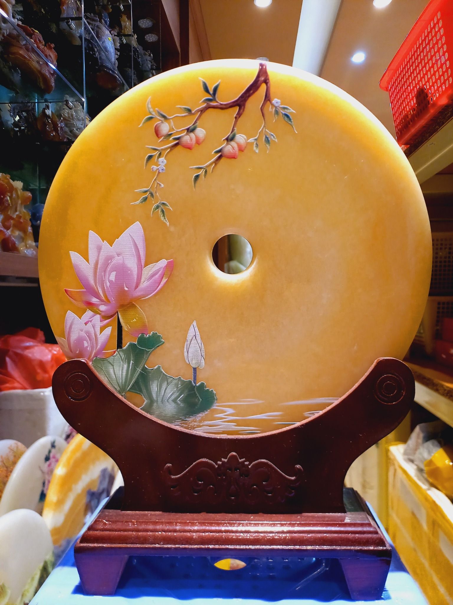 ĐỒNG TIỀN ĐỒNG ĐIẾU PHONG CẢNH ĐÁ NGỌC HOÀNG LONG