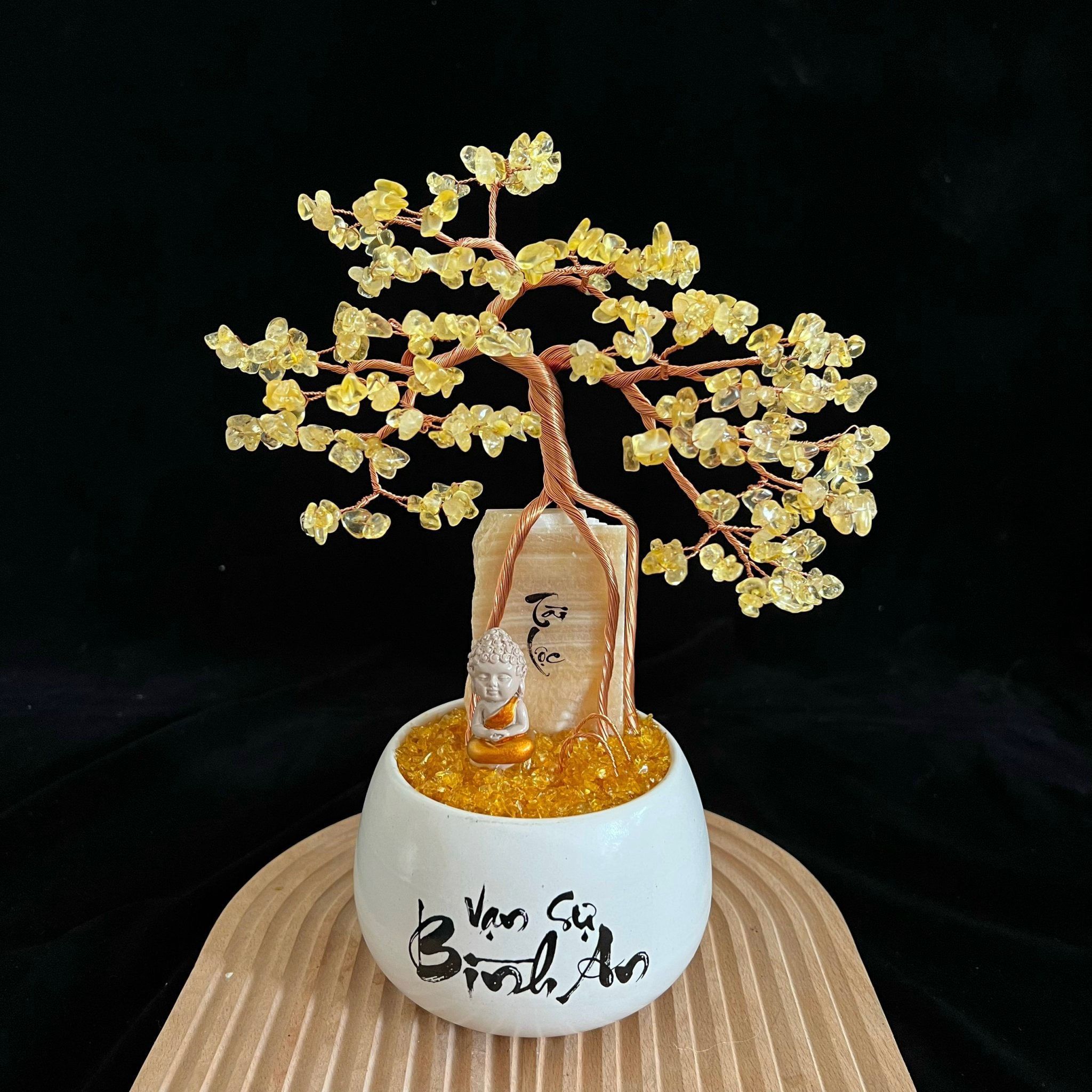 CÂY TÀI LỘC THẠCH ANH DÁNG TRUNG (NHIỀU MẪU)