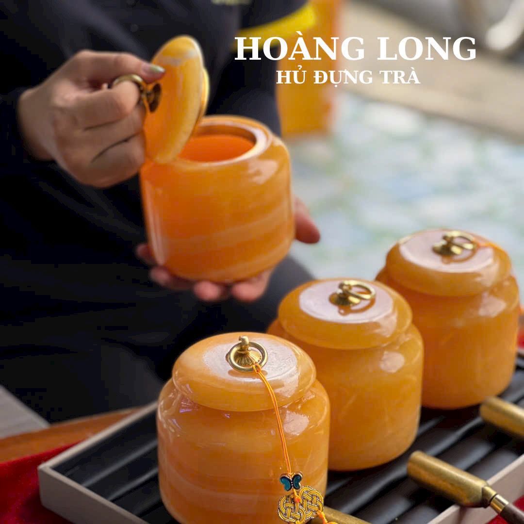 HŨ ĐỰNG TRÀ NGỌC HOÀNG LONG (TẶNG KÈM MUỖNG)