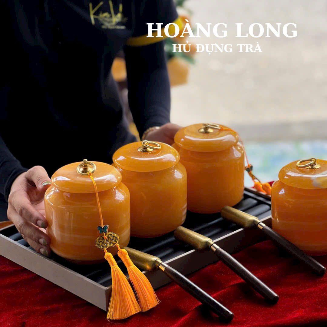HŨ ĐỰNG TRÀ NGỌC HOÀNG LONG (TẶNG KÈM MUỖNG)