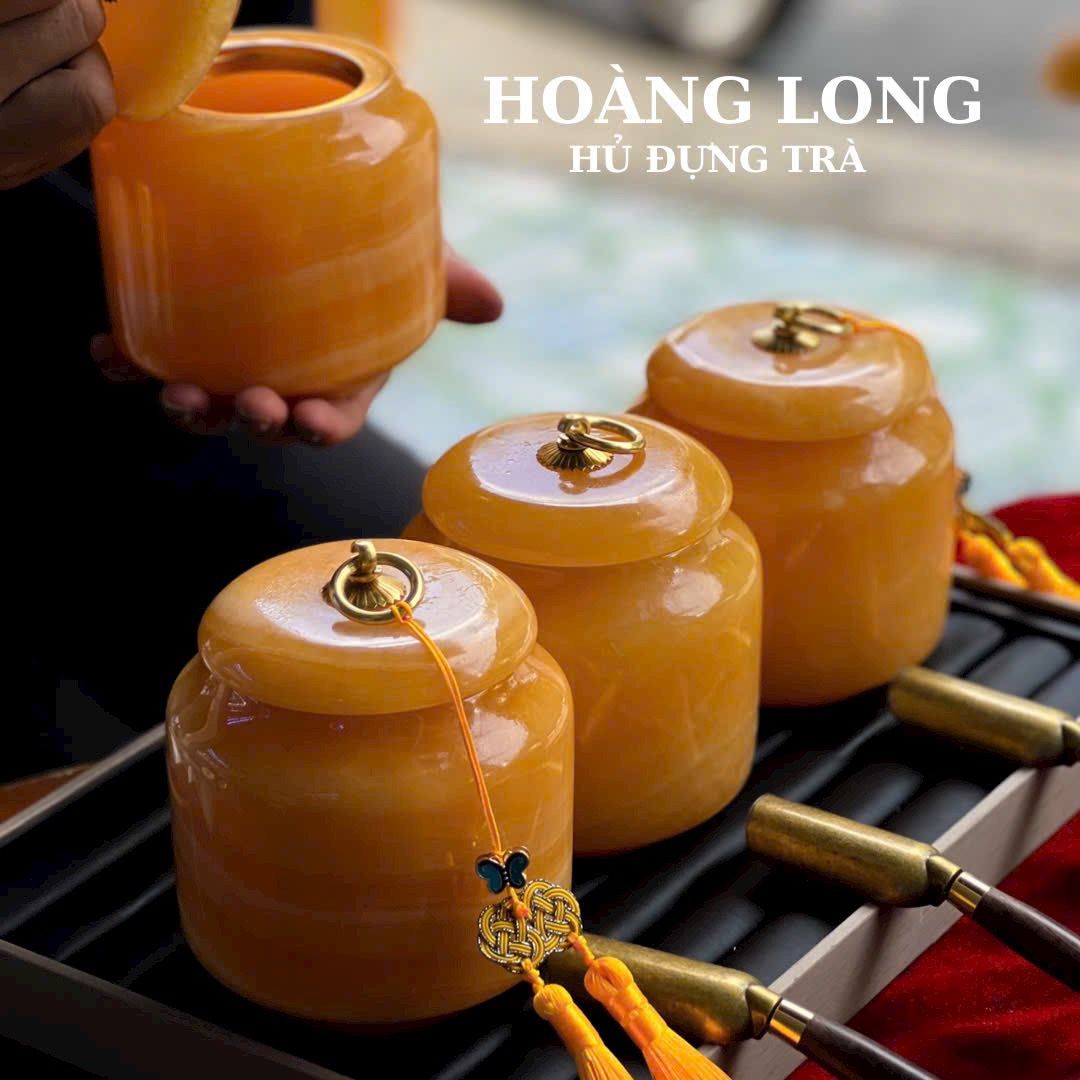 HŨ ĐỰNG TRÀ NGỌC HOÀNG LONG (TẶNG KÈM MUỖNG)