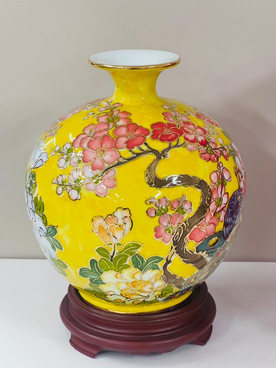 BÌNH HÚT LỘC HOẠ TIẾT HOA VĂN NỔI (SIZE 30 VÀ 35CM)