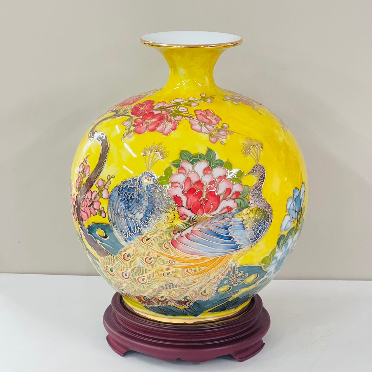 BÌNH HÚT LỘC HOẠ TIẾT HOA VĂN NỔI (SIZE 30 VÀ 35CM)