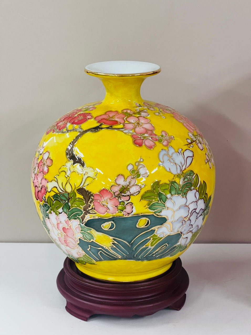 BÌNH HÚT LỘC HOẠ TIẾT HOA VĂN NỔI (SIZE 22 VÀ 25CM)