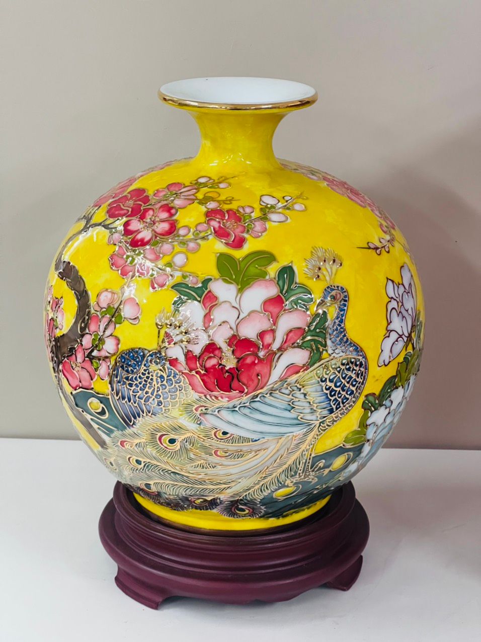 BÌNH HÚT LỘC HOẠ TIẾT HOA VĂN NỔI (SIZE 22 VÀ 25CM)