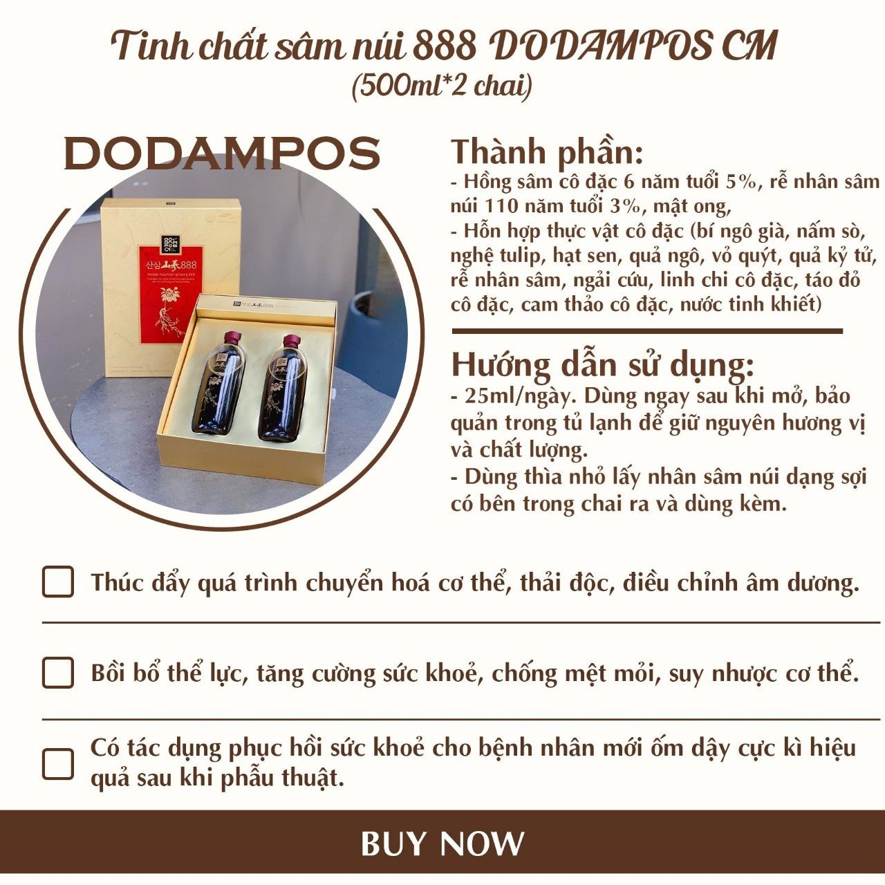 TINH CHẤT SÂM NÚI 888mg SAPONIN