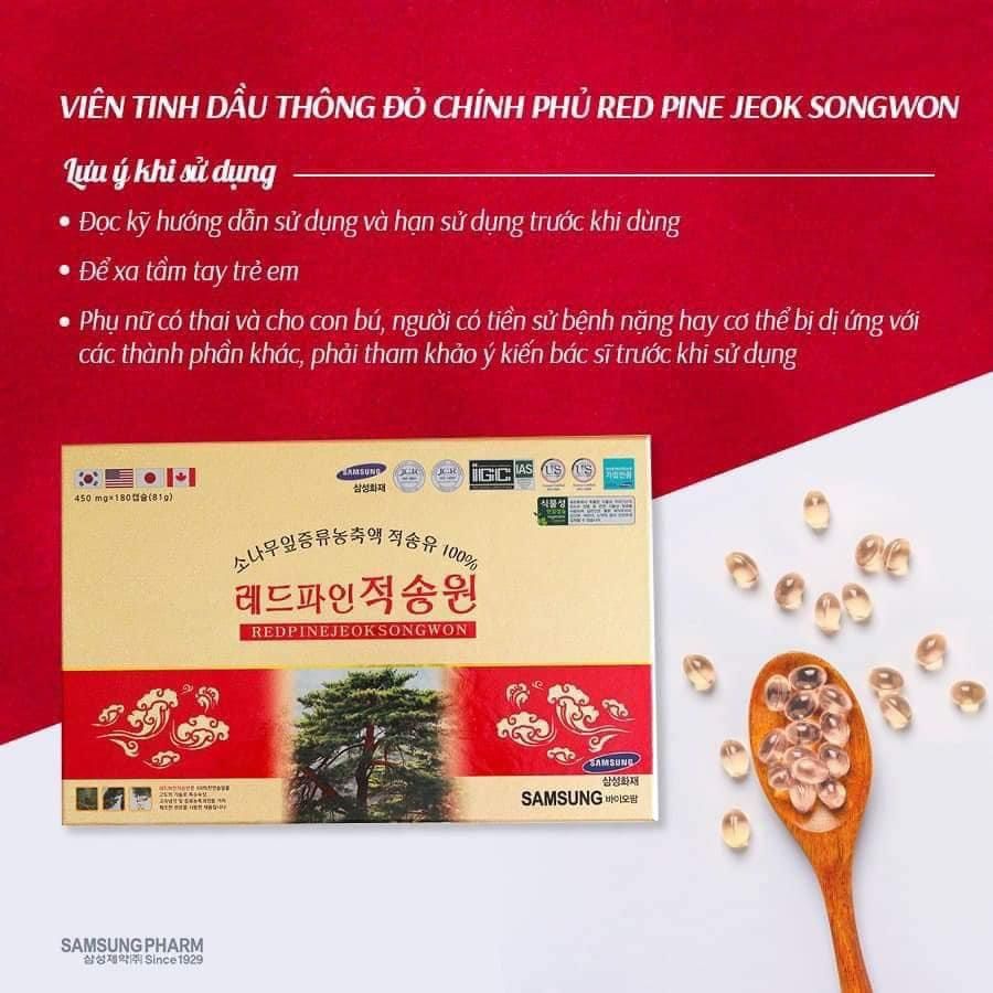 TINH DẦU THÔNG ĐỎ CHÍNH PHỦ RED PINE JEOK SONGWON