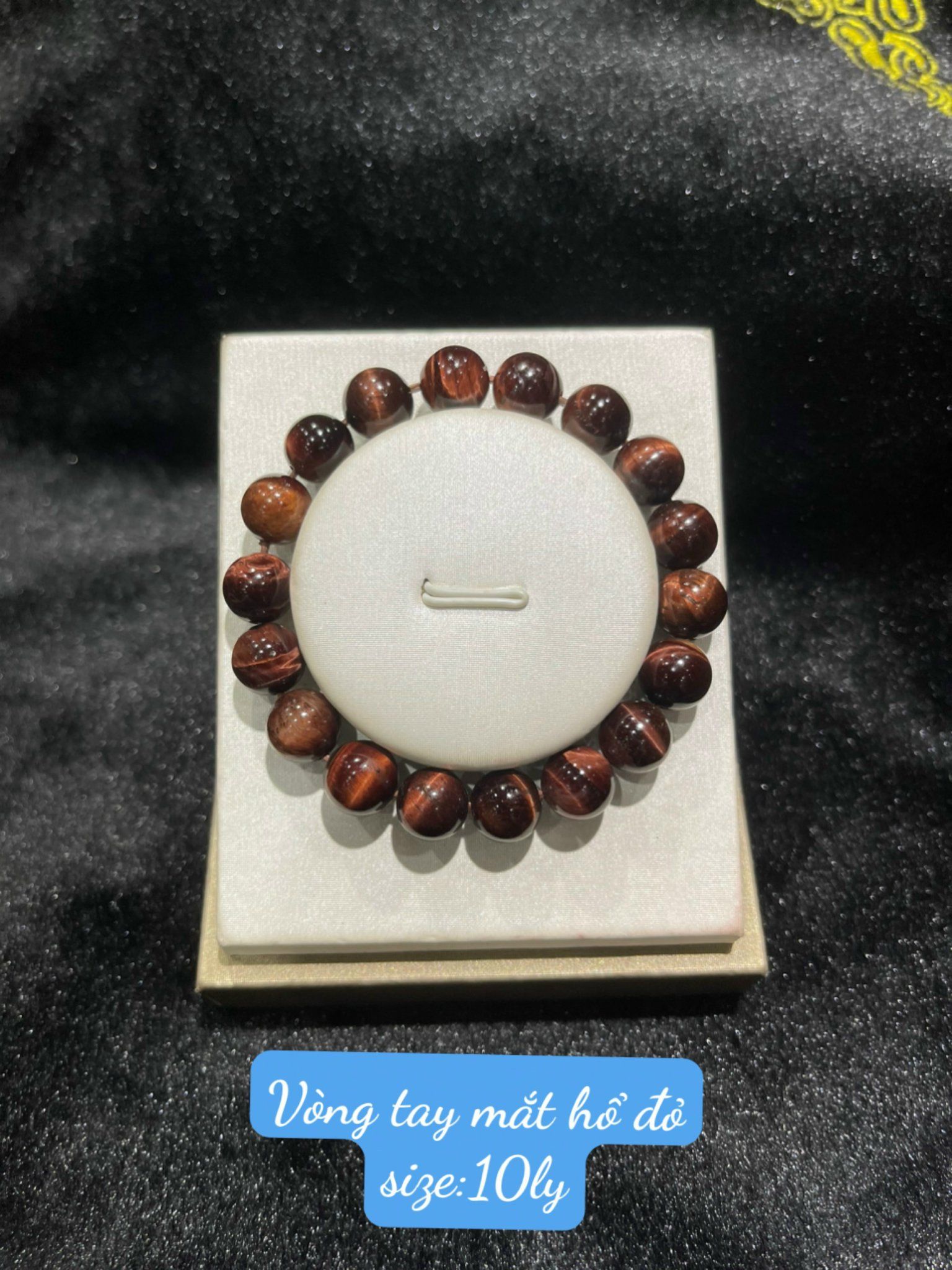 VÒNG TAY MẮT HỔ ĐỎ (SIZE 8,10,12,14,16 VÀ 18 LY)