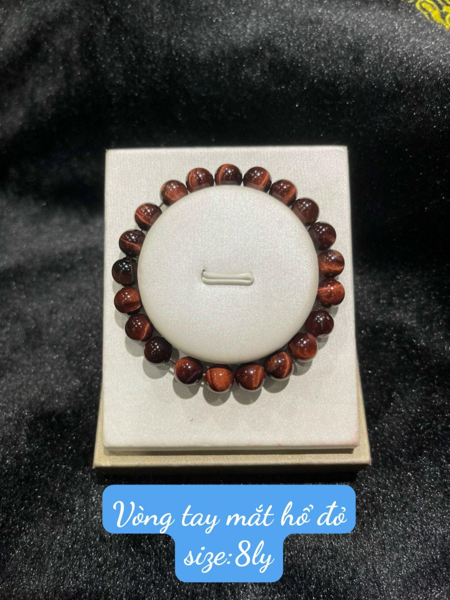 VÒNG TAY MẮT HỔ ĐỎ (SIZE 8,10,12,14,16 VÀ 18 LY)