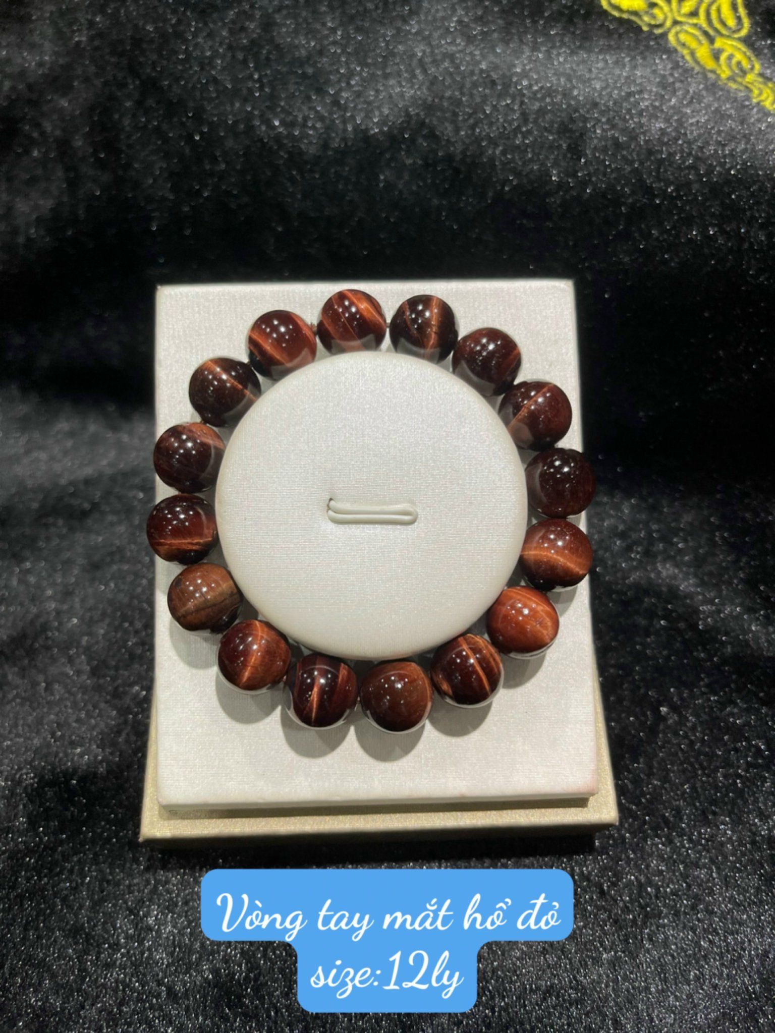 VÒNG TAY MẮT HỔ ĐỎ (SIZE 8,10,12,14,16 VÀ 18 LY)