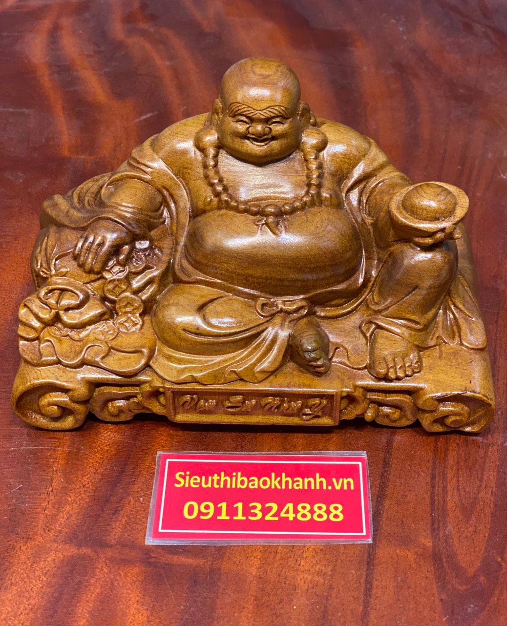 Phật di lặc gỗ bách xanh