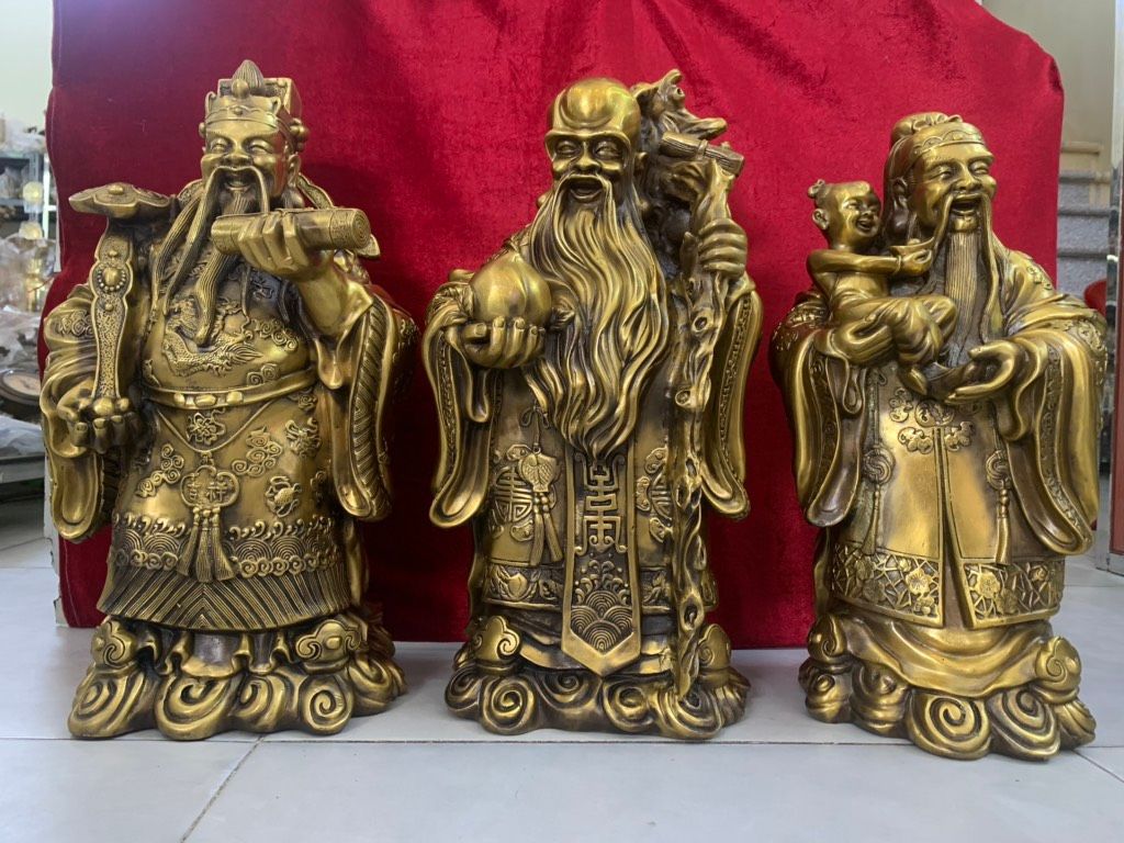 Tượng Phúc Lộc Thọ bằng Đồng: Tượng Phong Thủy May Mắn Cho Gia Đình và Doanh Nghiệp