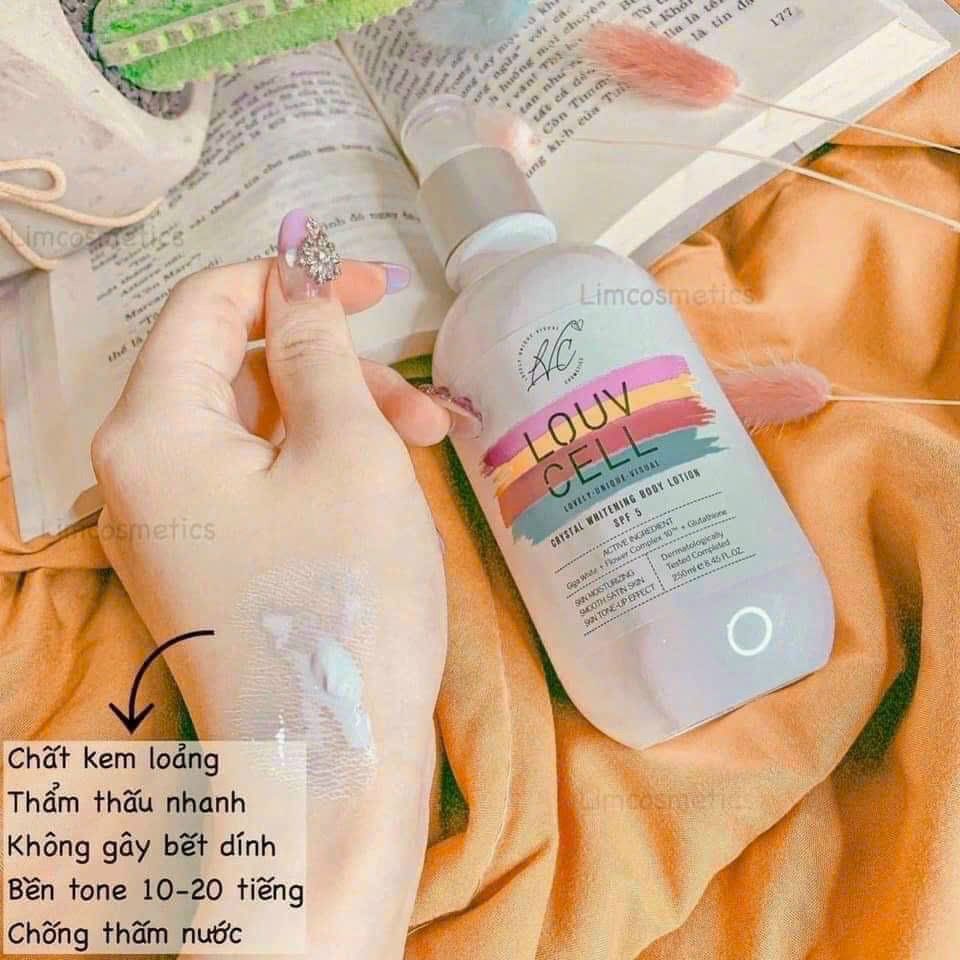 Kem dưỡng trắng body Louv Cell