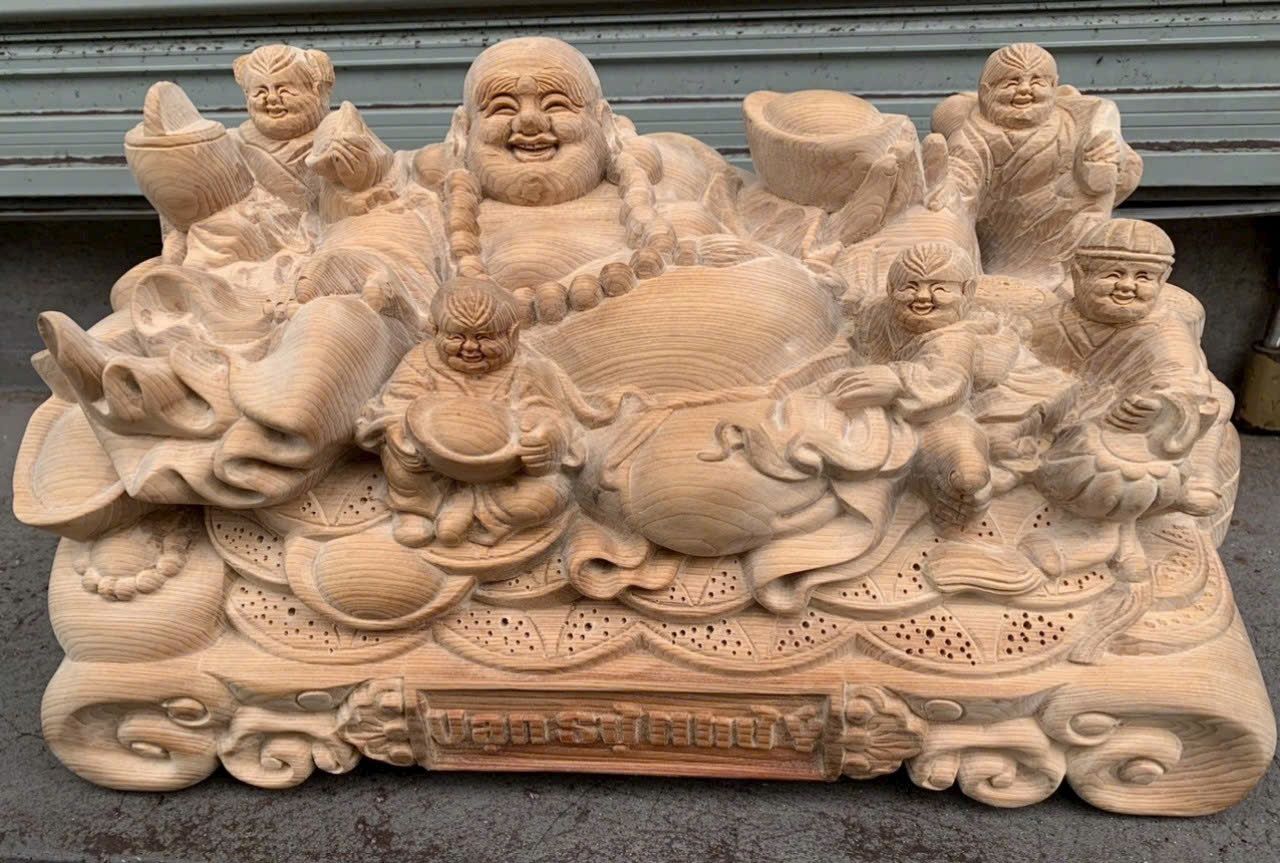 Di lặc ngũ phúc gỗ ngọc am thơm