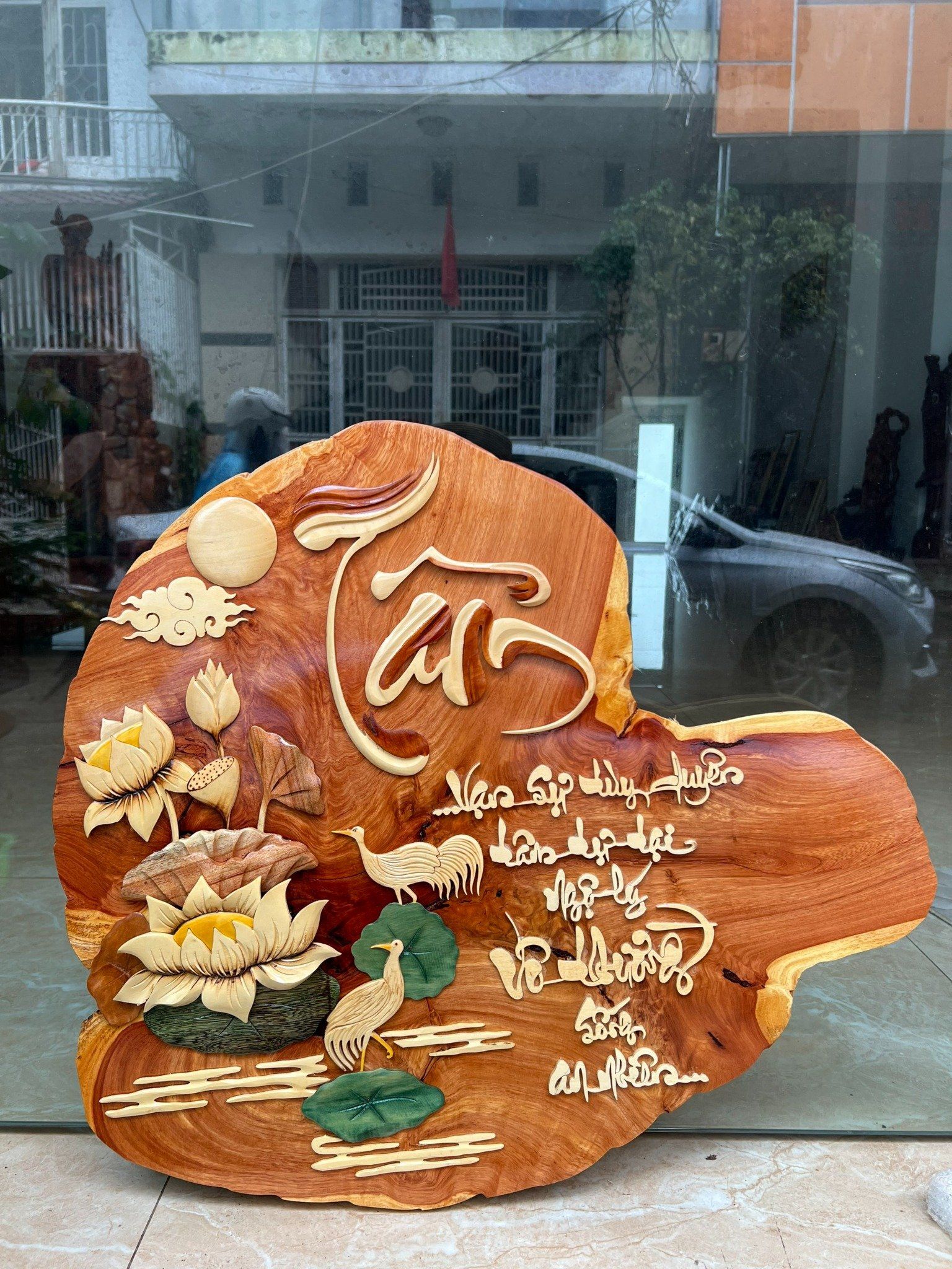 Tranh chữ ý nghĩa gỗ Gõ