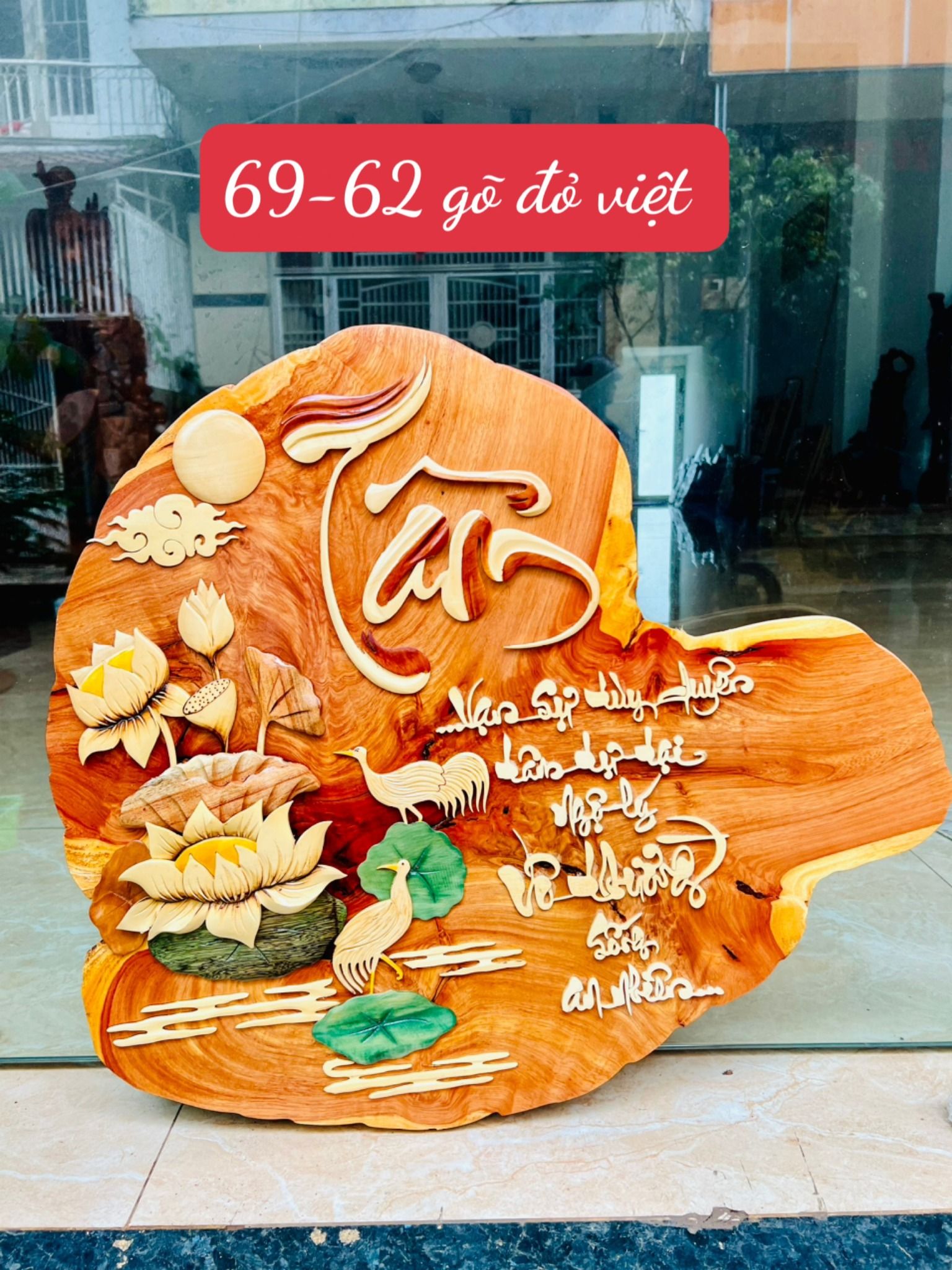 Tranh chữ ý nghĩa gỗ Gõ