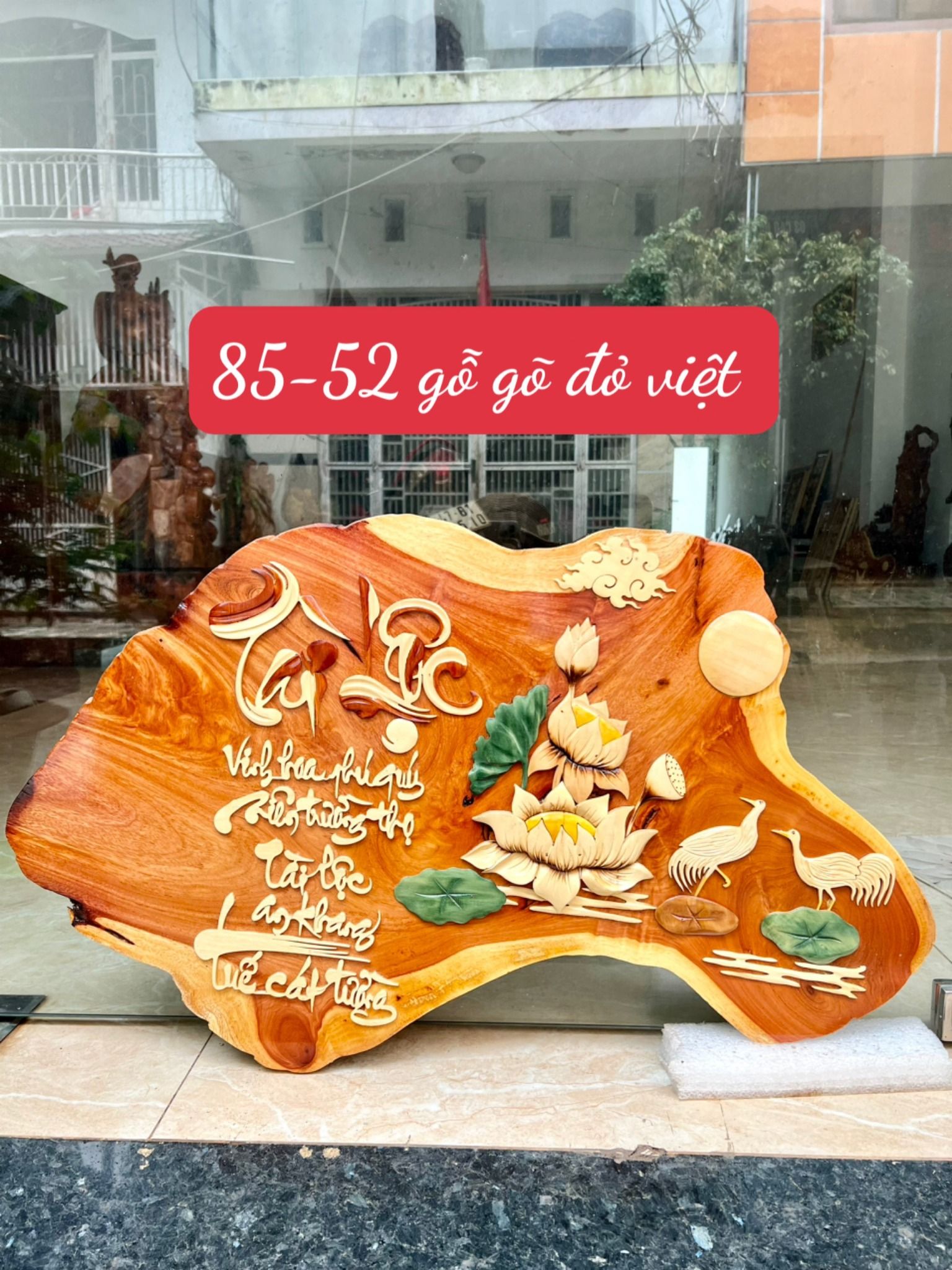 Tranh chữ ý nghĩa gỗ Gõ