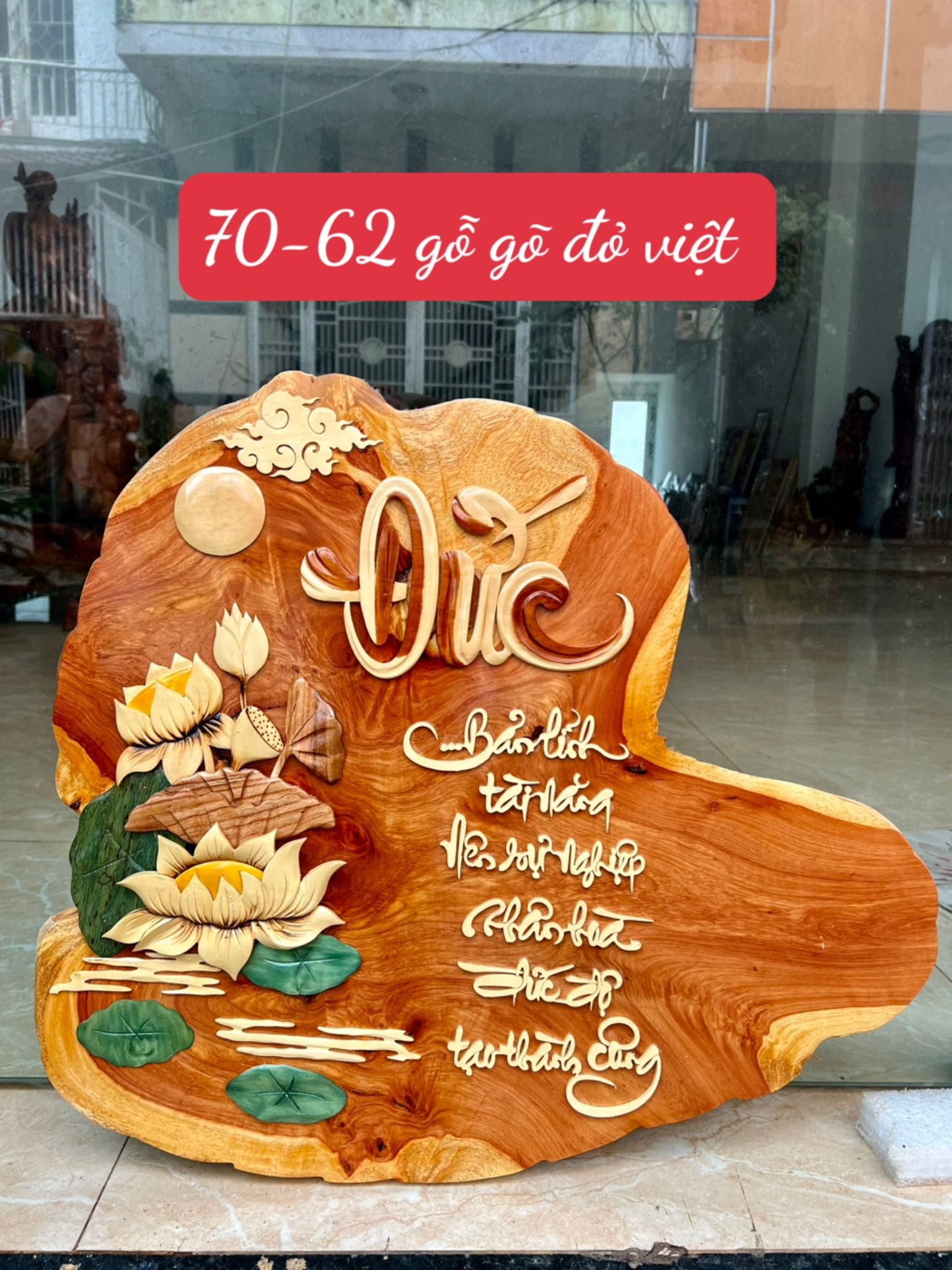 Tranh chữ ý nghĩa gỗ Gõ