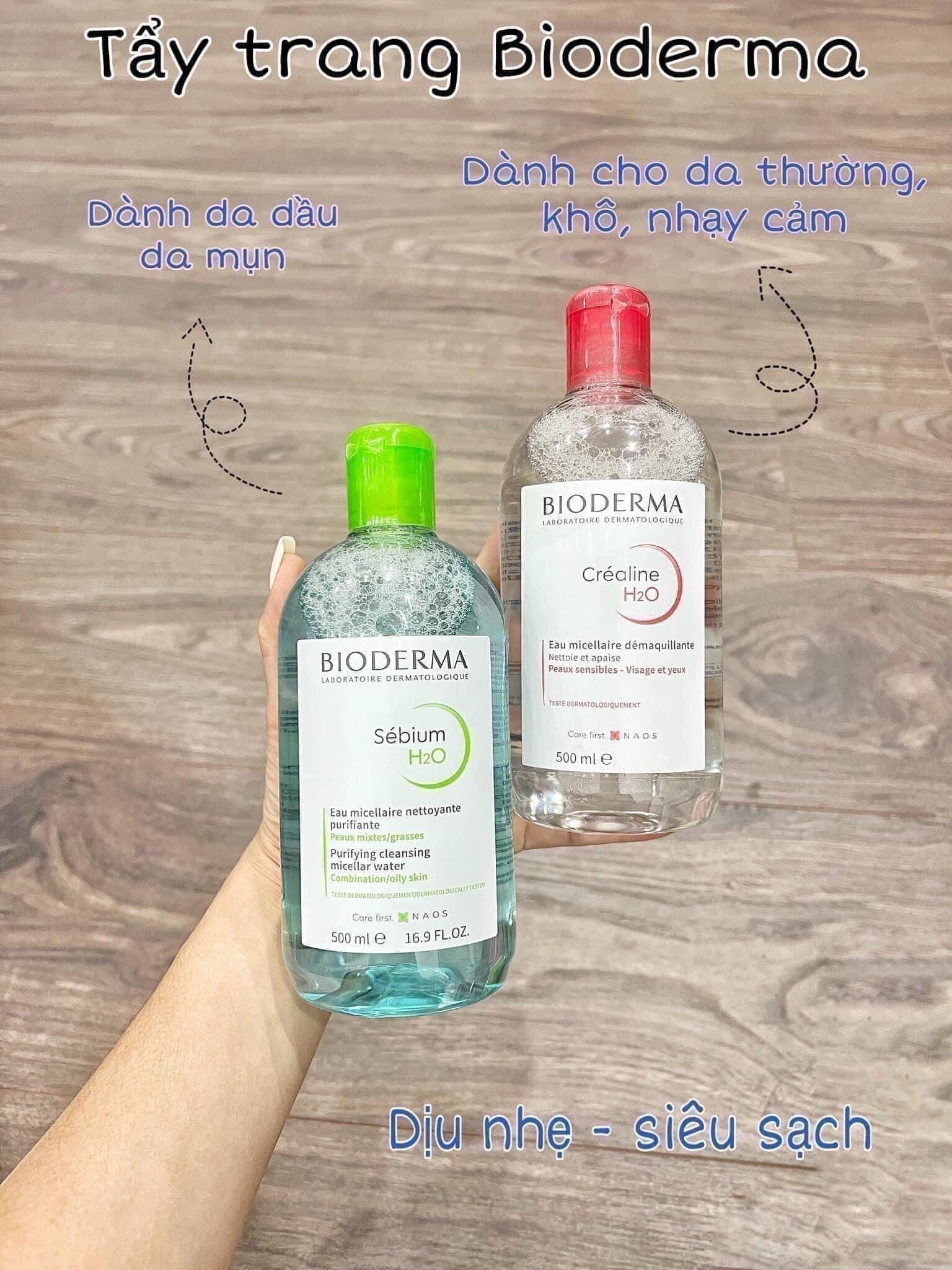 Nước tẩy trang Bioderma H2O