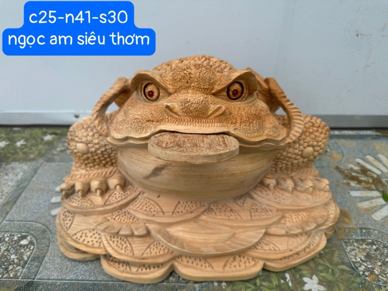 Thiềm Thừ Tài Lộc Gỗ Ngọc Am Thơm Nức