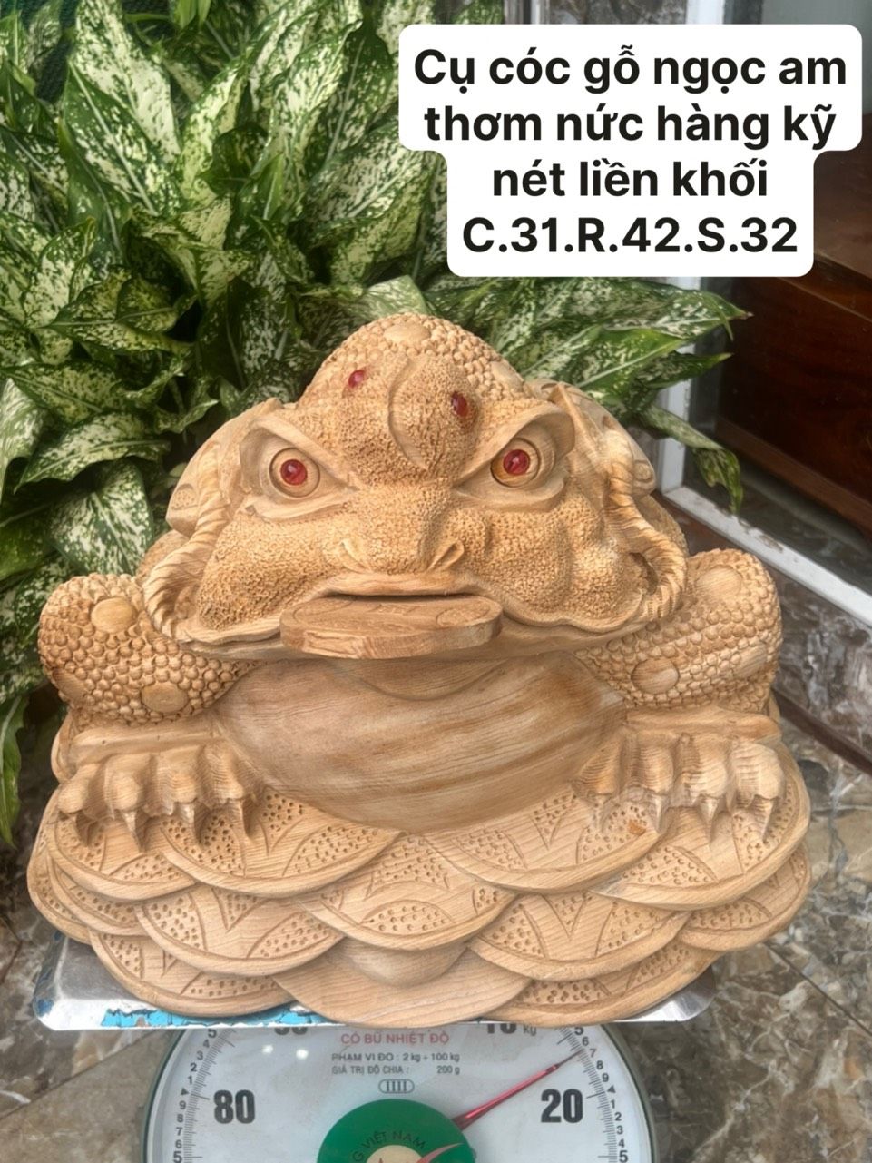 Thiềm Thừ Tài Lộc Gỗ Ngọc Am