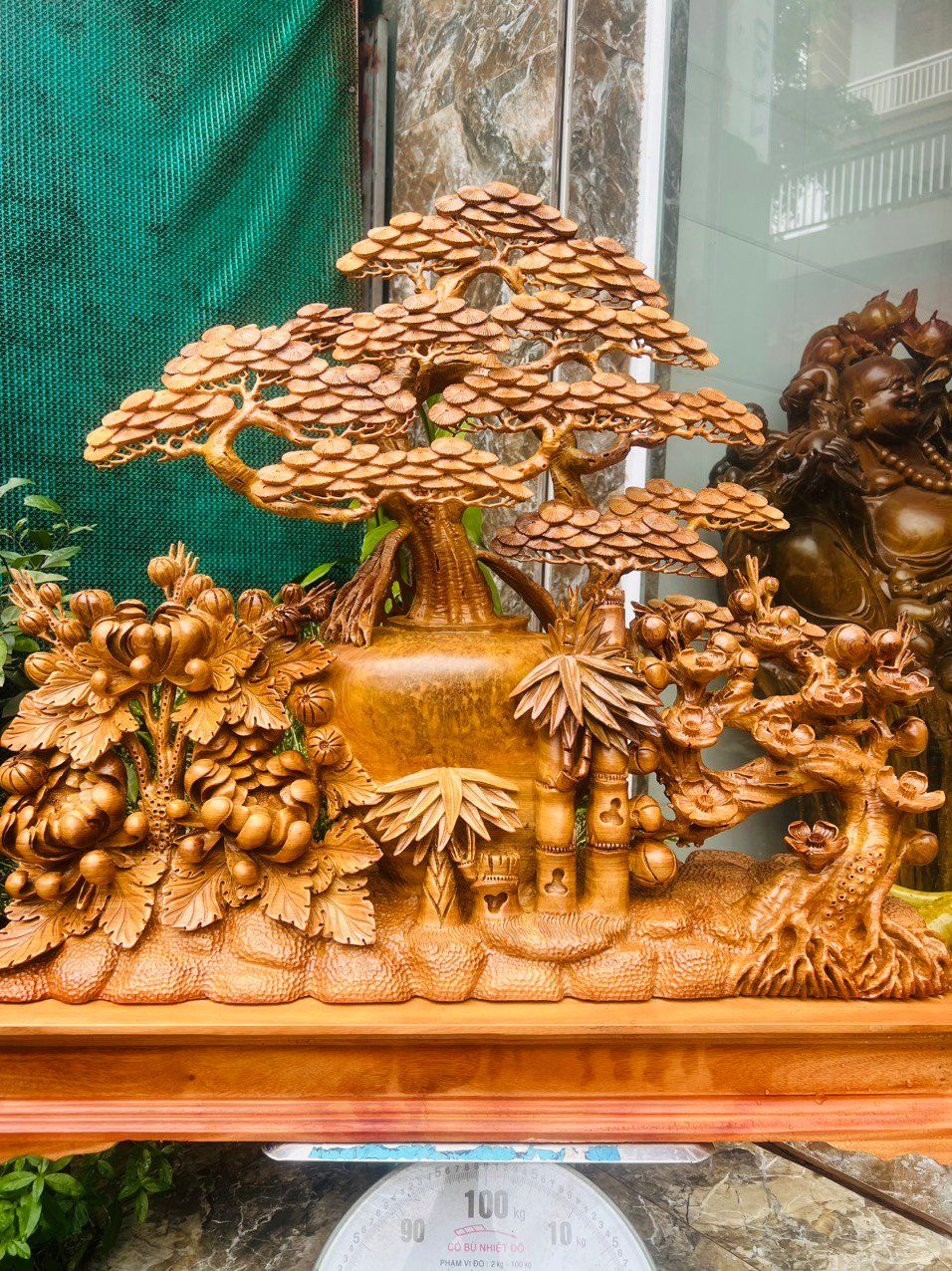 Bốn Mùa Sung Túc Gỗ Nu Ngọc Am