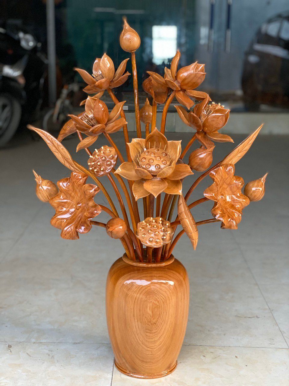 Hoa Sen Gỗ Ngọc Am Thơm Phức