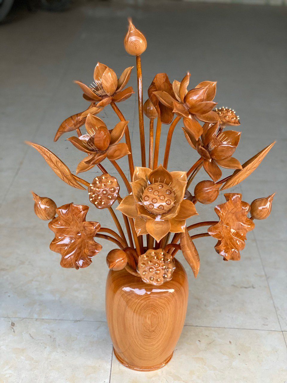 Hoa Sen Gỗ Ngọc Am Thơm Phức