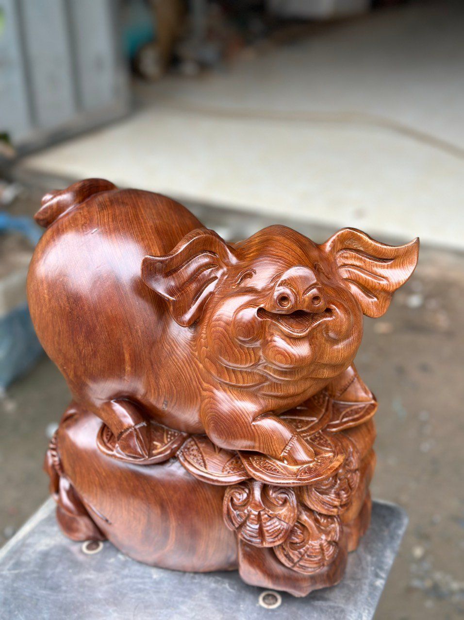 Heo gỗ Ngọc Am thơm phức vân veo đẹp