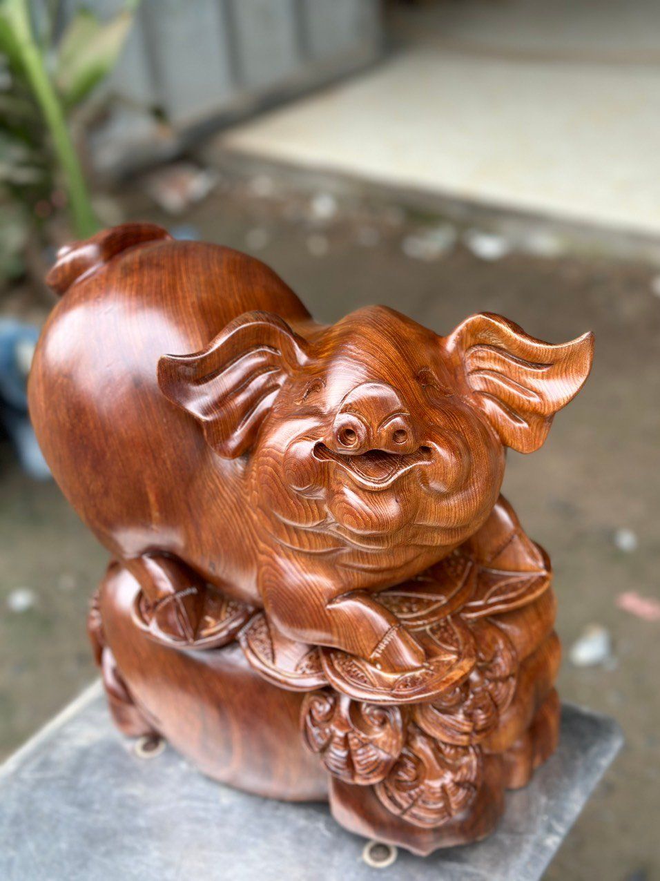 Heo gỗ Ngọc Am thơm phức vân veo đẹp