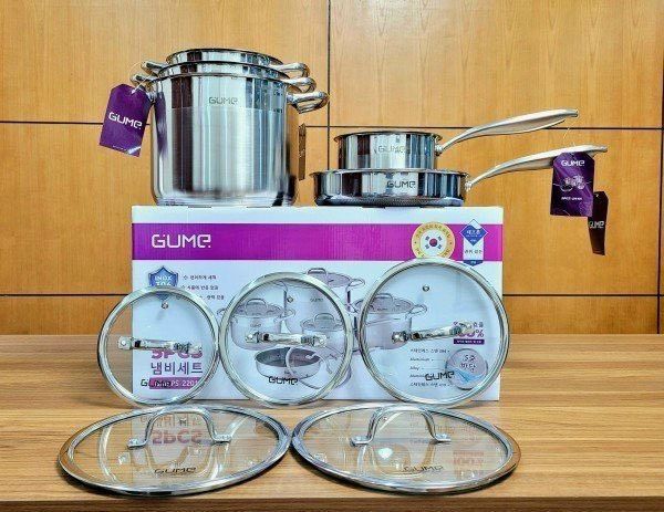 Bộ nồi chảo 5 Món Gume Inox