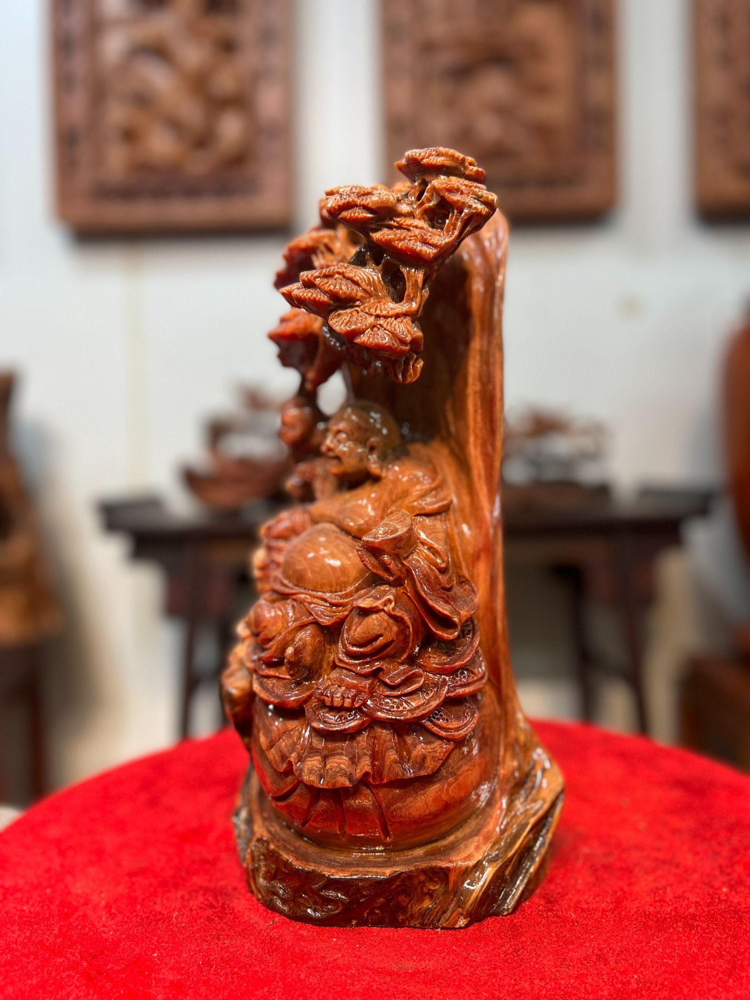 Di Lạc Gốc Tùng gỗ huyết long