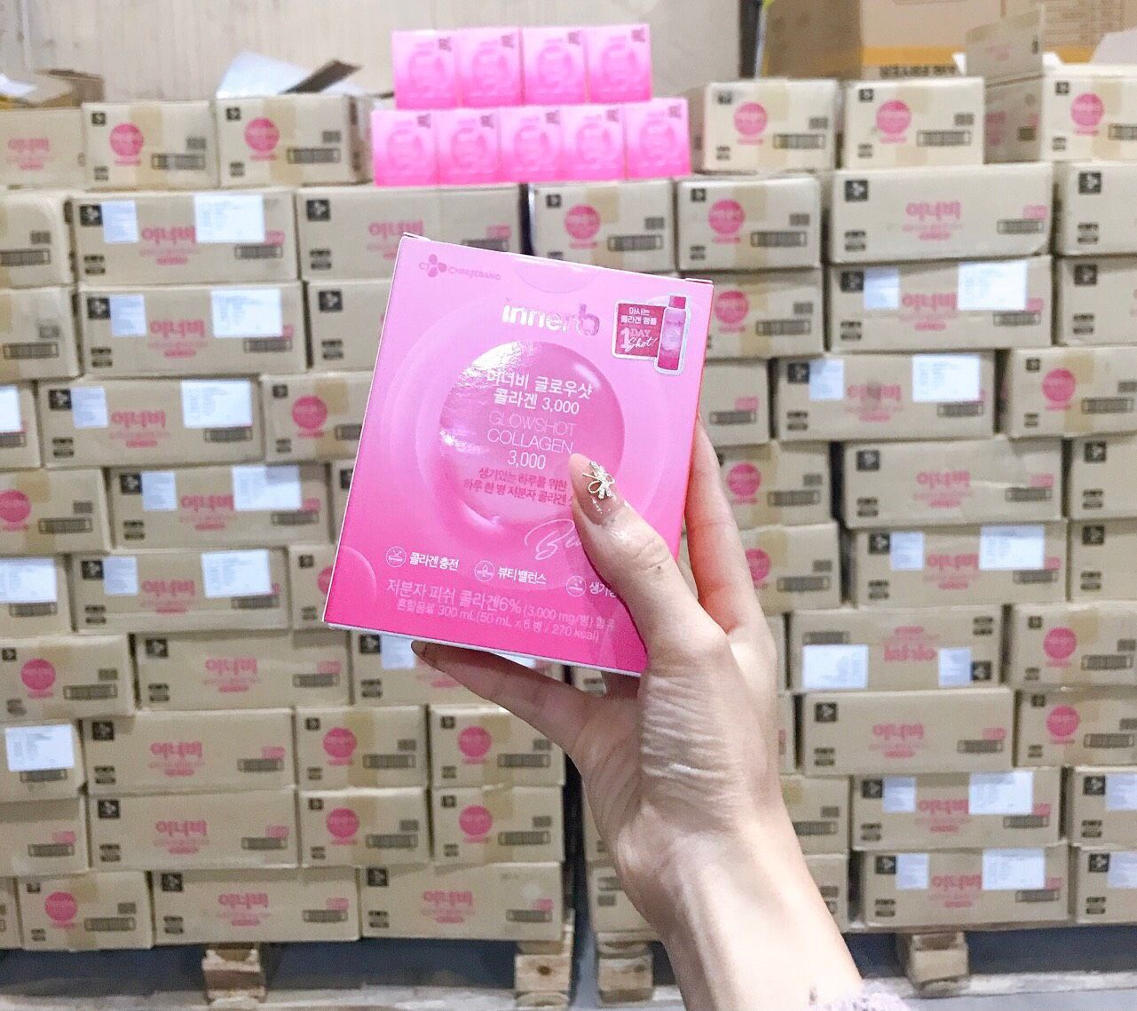 Nước Uống Bổ Sung Collagen Innerb Glowshot Collagen 3000mg - Cấp Nước Siêu Căng Bóng Da