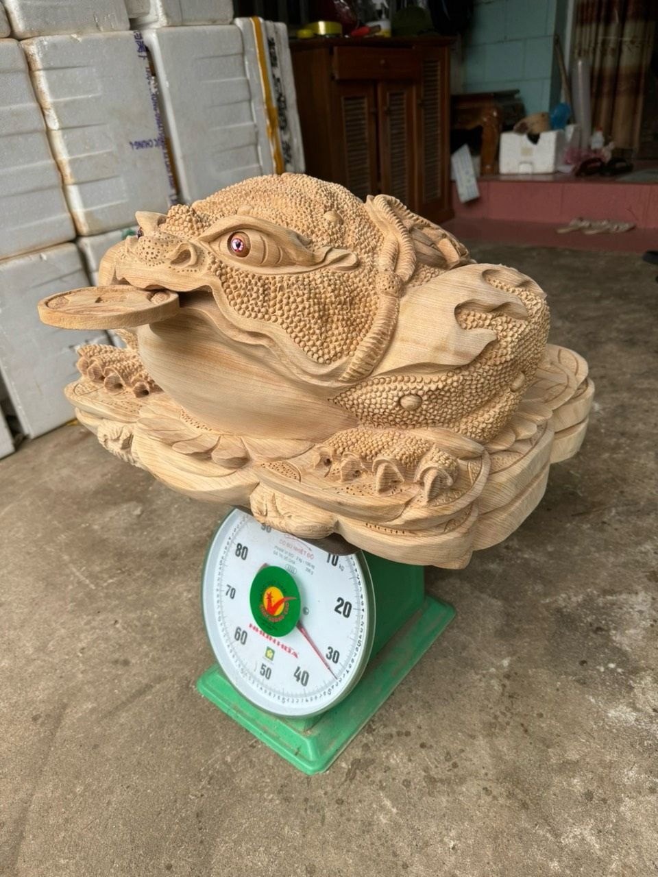 Thiềm Thừ Tài Lộc - Tượng Gỗ Ngọc Am Thơm Nức