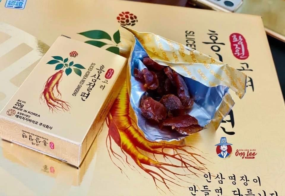 Hồng Sâm thái lát tẩm Mật Ong Sliced Korea Red Ginseng BKHE-001600KR-0012