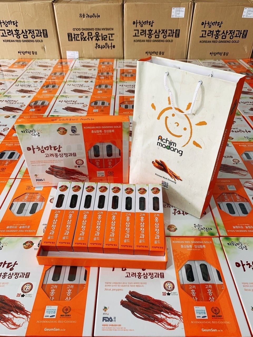 Sâm Nguyên Củ Tẩm Mật Ong Cao Cấp Hàn Quốc Achimmadang