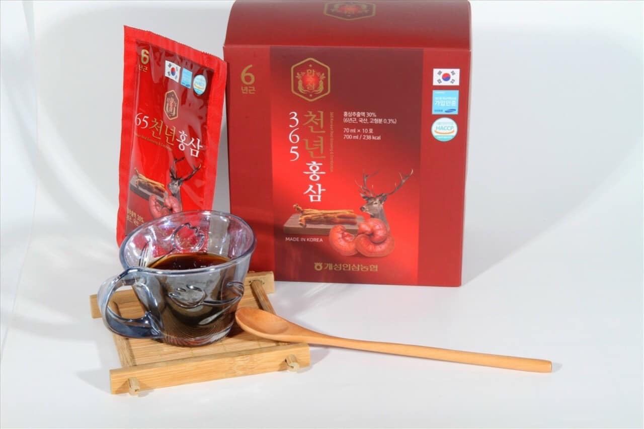 Nước Hồng Sâm Linh Chi Nhung Hươu 365 Hàn Quốc