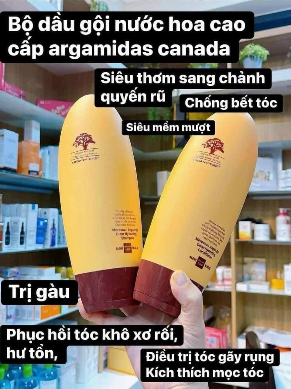 Cặp Gội Xả Arganmidas 900ml