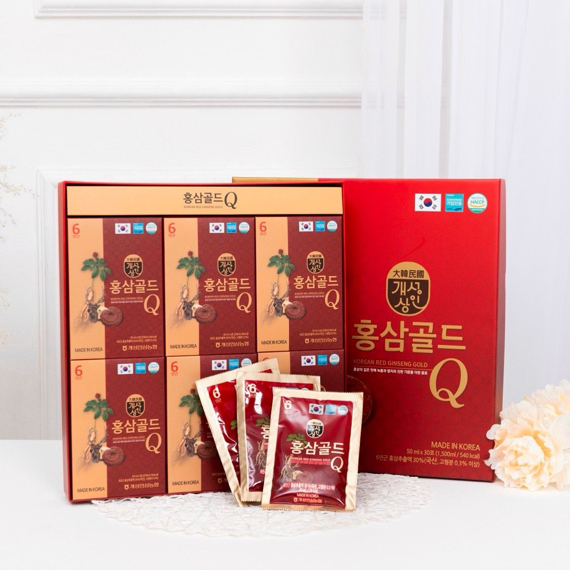 Nước Hồng Sâm Q Gold, Nấm Linh Chi, Lộc Nhung Hươu