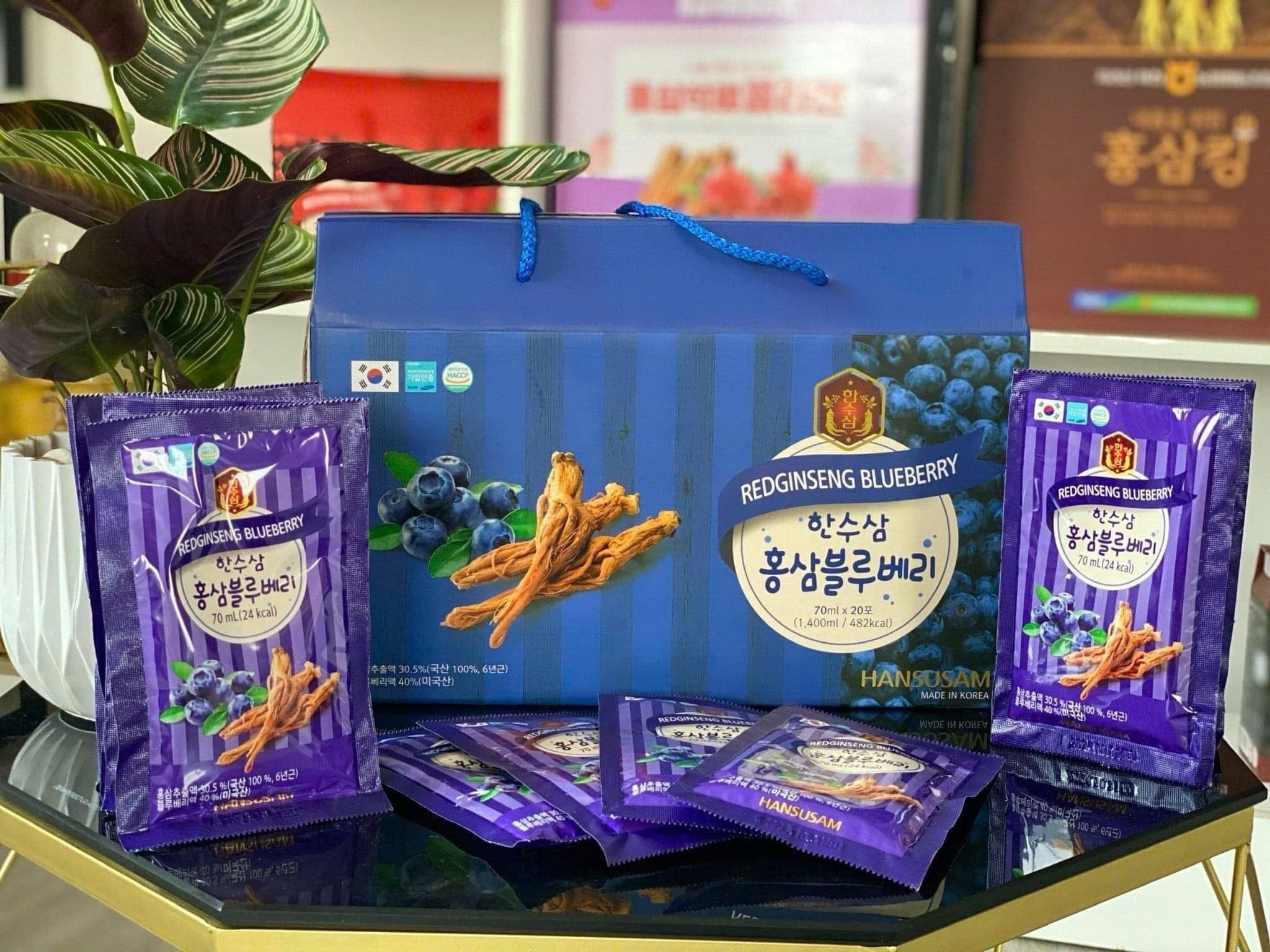 Nước Chiết Xuất Việt Quất Hồng Sâm Hansusam