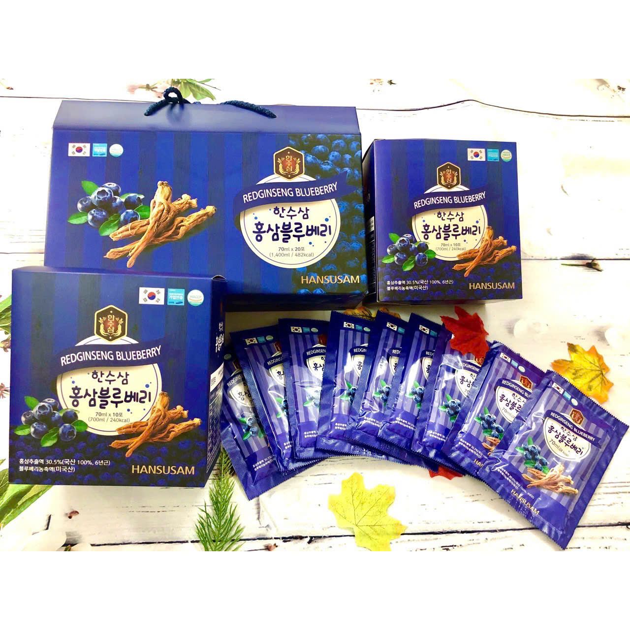 Nước Chiết Xuất Việt Quất Hồng Sâm Hansusam