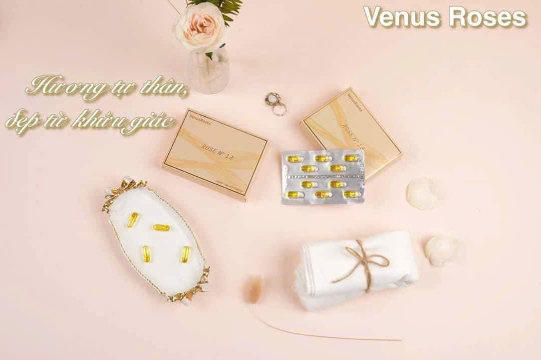 Viên Uống Tỏa Hương Thơm Cơ Thể Venus Roses Rose N°13