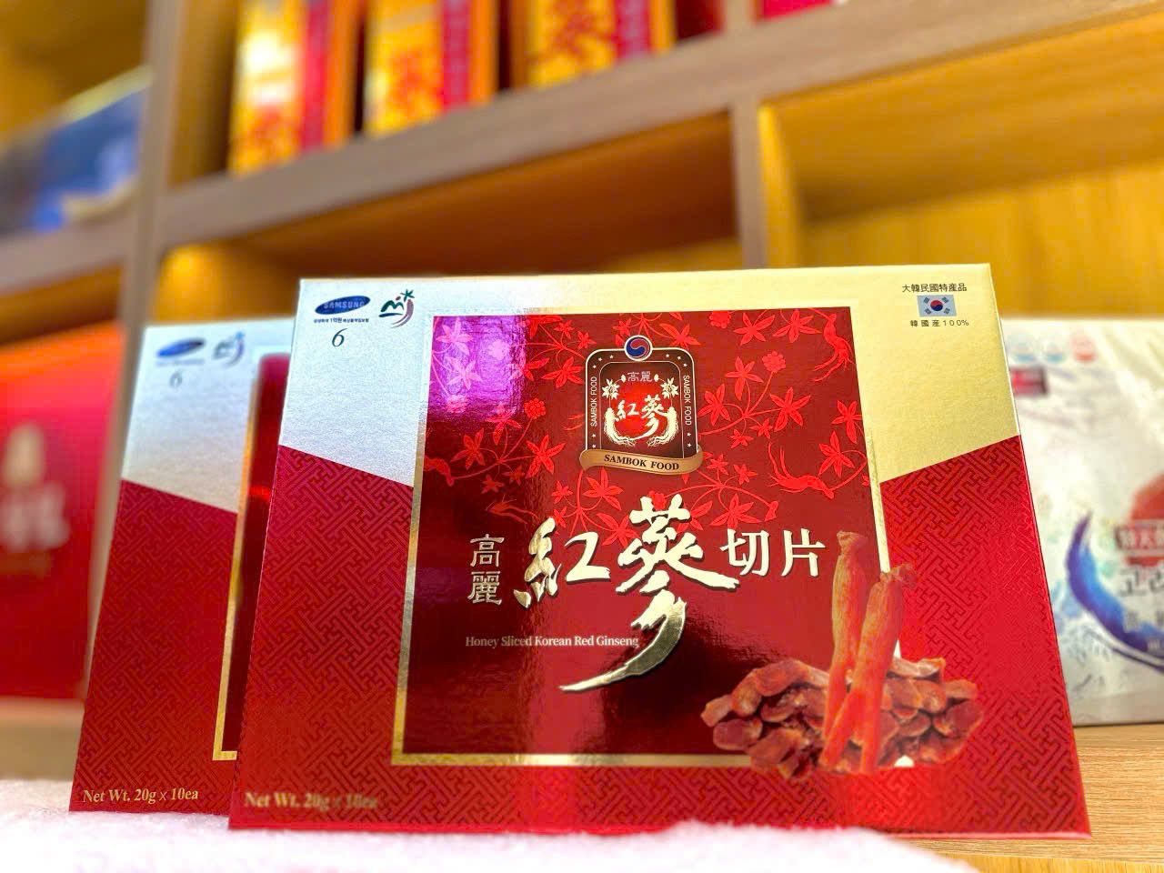 Sâm Tẩm Mật Ong Thái Lát Ngon