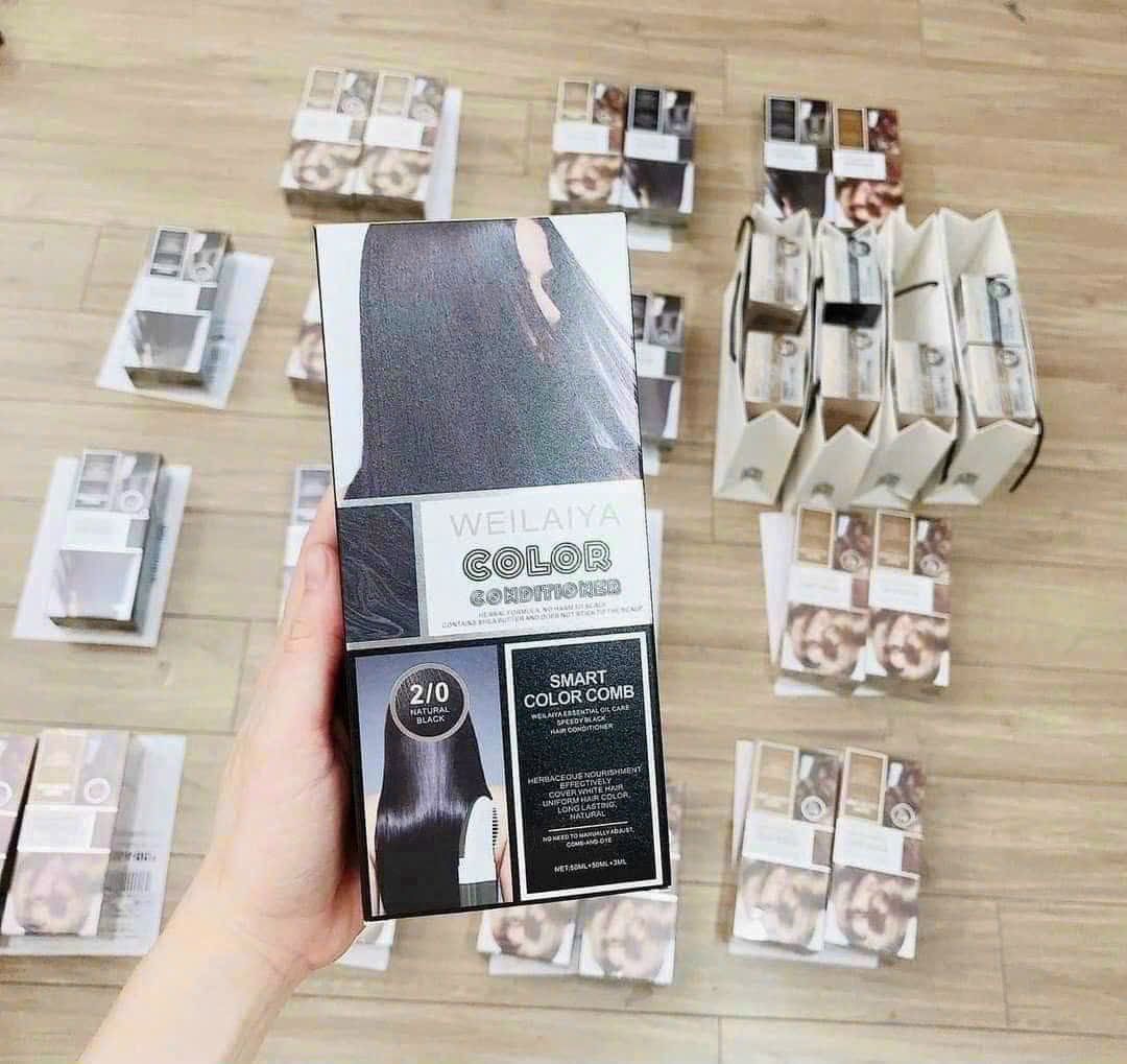 Dầu Gội Phủ Màu Dưỡng Tóc Weilaiya