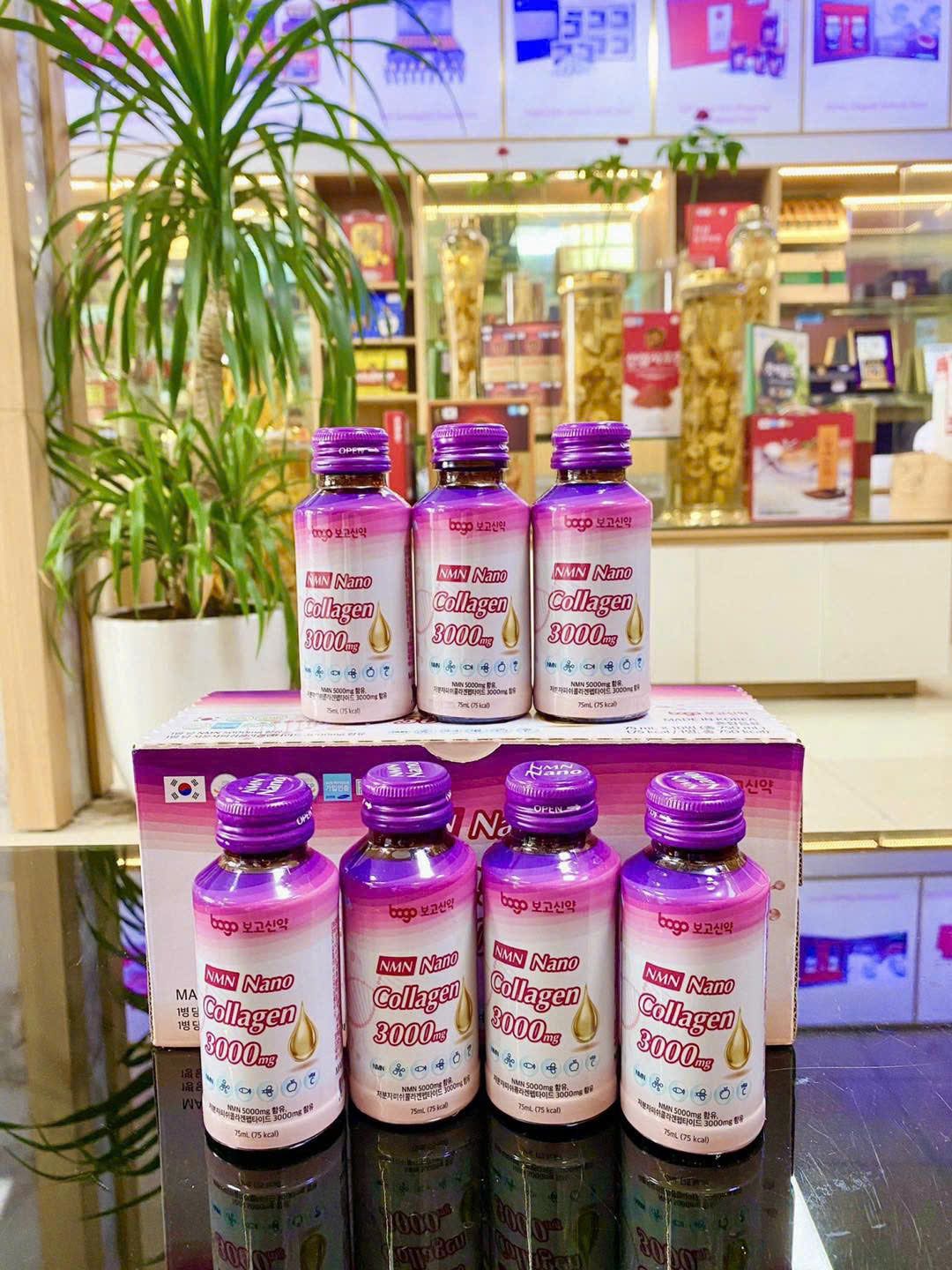 Nước Uống NMN Nano Collagen 3000 MG – Làn Da Căng Mịn, Níu Giữ Tuổi Thanh Xuân
