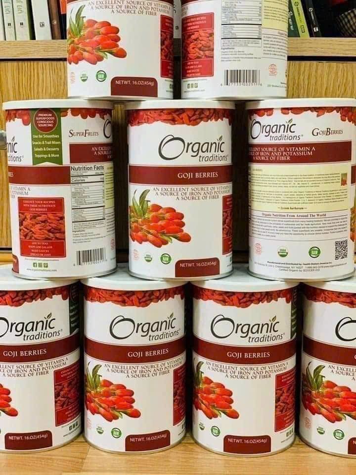Kỷ Tử Organic Traditions GoJi Berries 454gr BKHE-000460US-0006