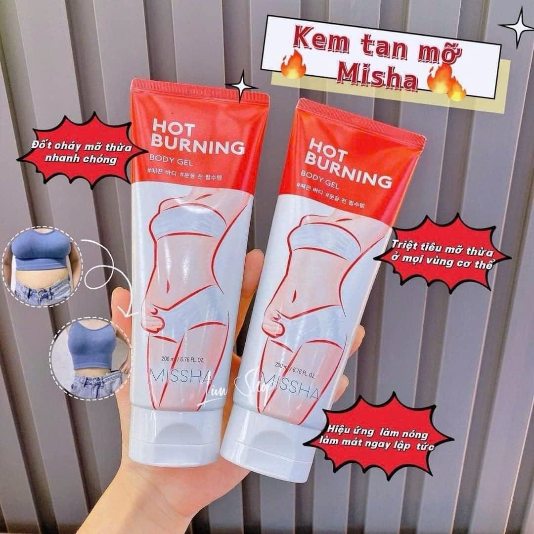 KEM TAN MỠ BỤNG MISSHA HOT BURNING 200ML BKHE-000400KR-0005 – GIẢI PHÁP ĐÁNH TAN MỠ THỪA HIỆU QUẢ TỪ HÀN QUỐC