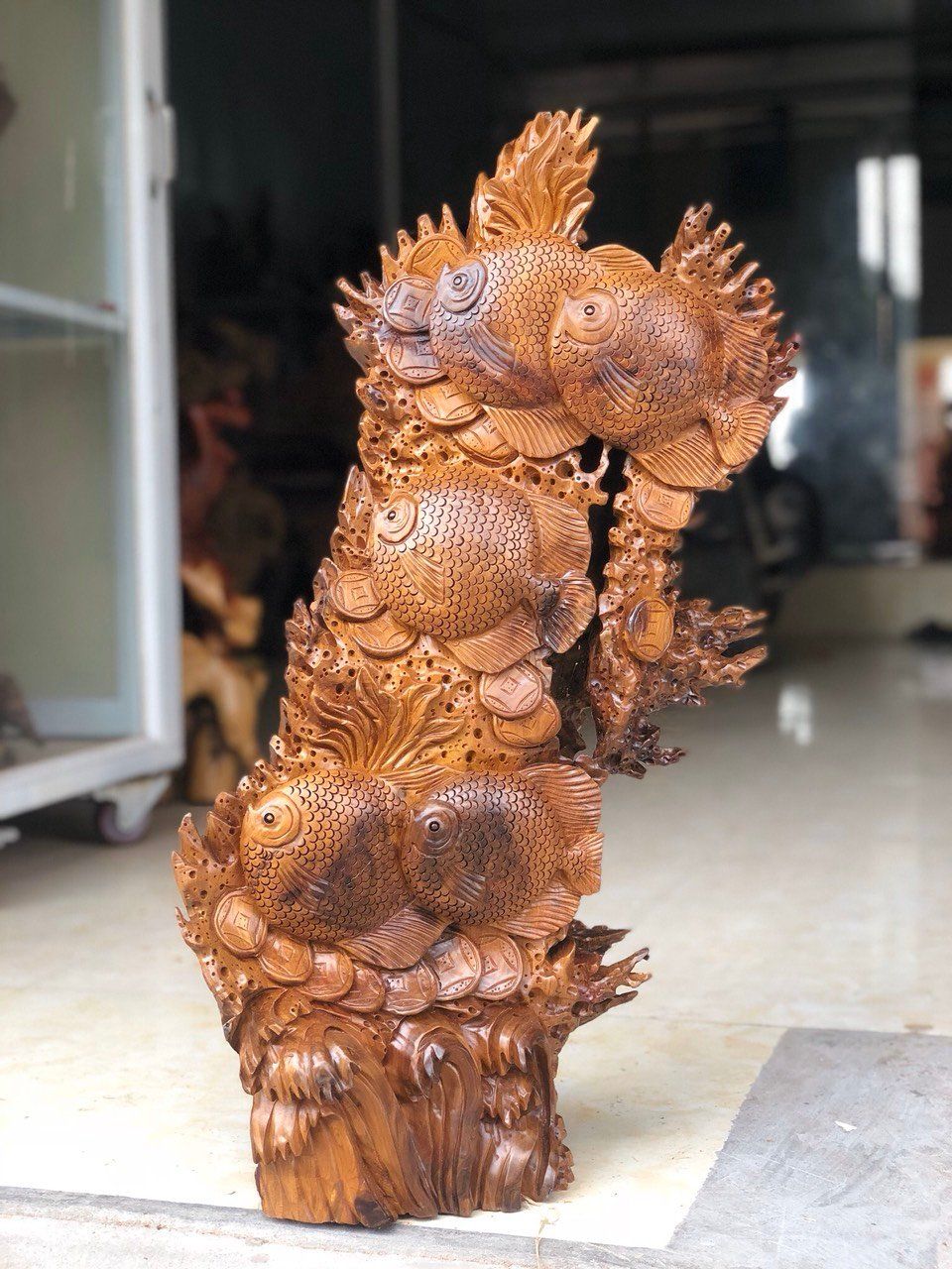 Cá Đồng Tiền Gỗ Bách Xanh Mộc Châu