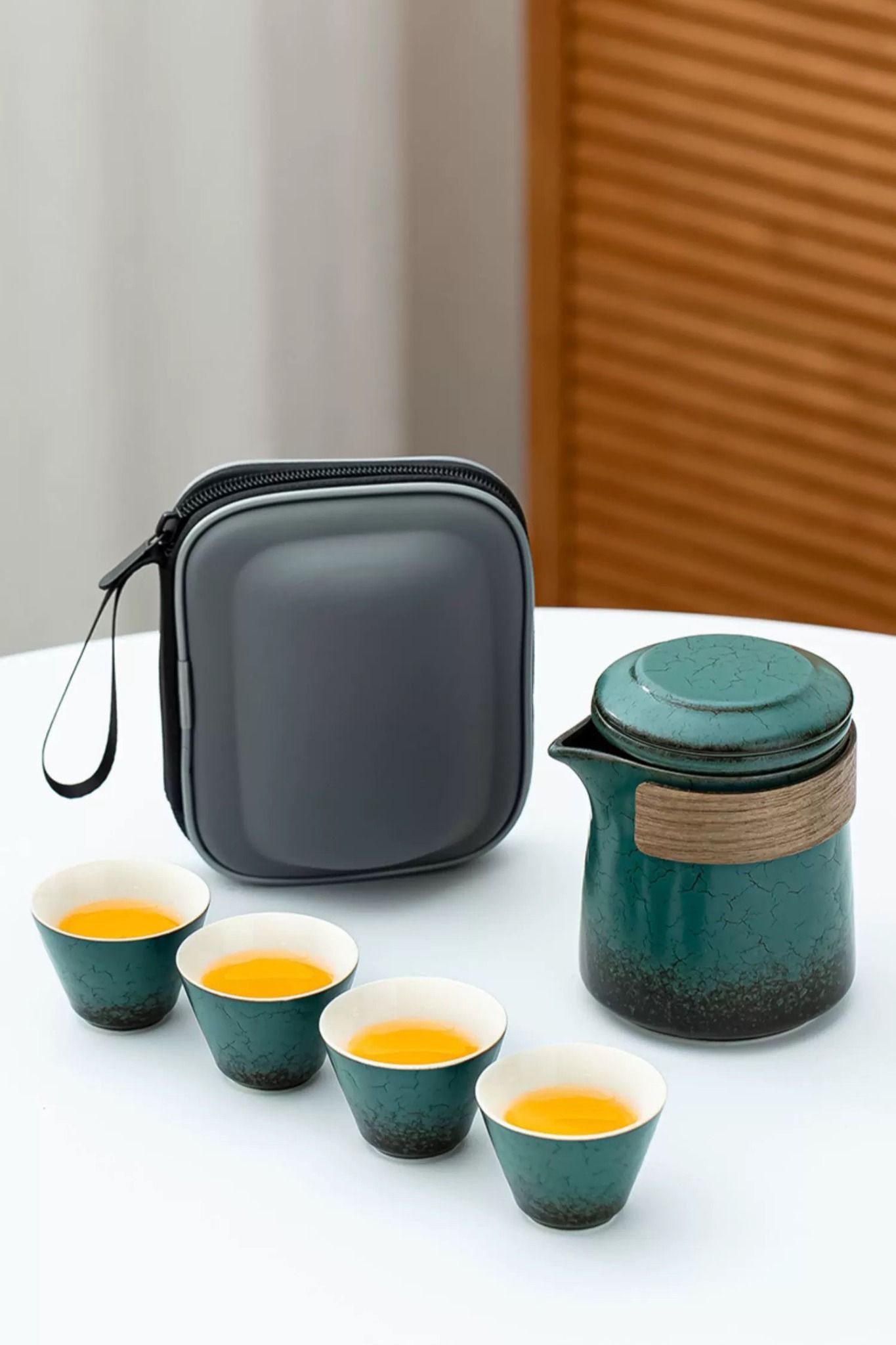 Bộ ấm chén trà du lịch xách tay